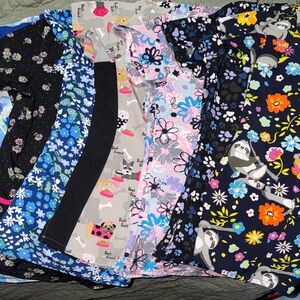 Medium Scrub Tops - Bundle of 7